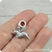 Flying Pig European Dangle Bead Charm - Silver Flying Pig Charm for European Bracelet