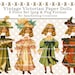 Digital Download Paper Doll Vintage Victorian Clip Art Set For Scrapbooking, Greeting Cards And Paper Crafts