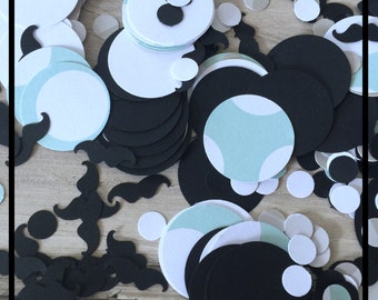 Baby Shower Confetti, Baby Shower Decorations, Mustache Baby Shower, Baby Boy Shower Decorations, Table Confetti, Mustache Party Supplies