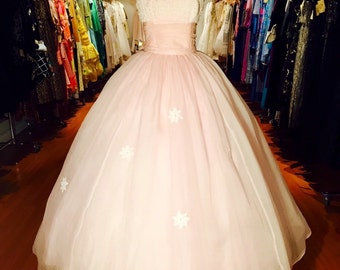 1960's Silk Organza Gown