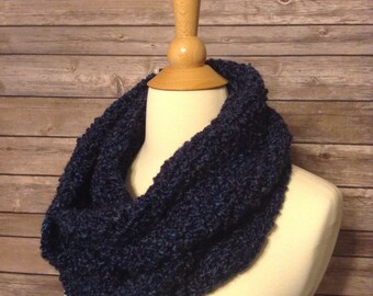 Fireside Cowl in Niagara, Cowl, Infinity, Scarf, Blue, Crochet