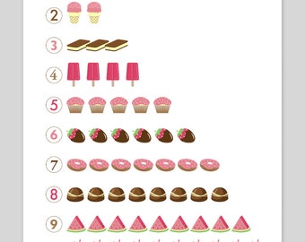 Counting Sweets Print