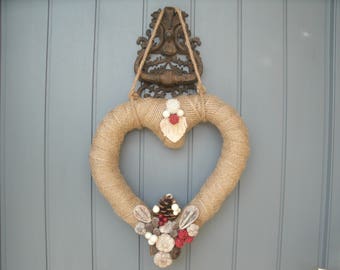Welcome fall straw heart