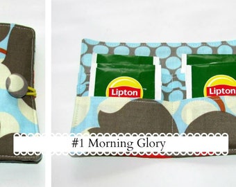 Tea Bag Wallet, Tea Bag Organizer, Tea bag Holder, Tea Bag Pouch, Tea Wallet, Wallet for Tea Bags Viewfinders, Card organizer, Morning Glory