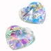 20mm Preciosa Crystal AB Heart Pendant Prism Drop Charm