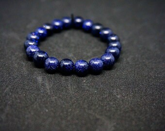 Midnight sparkle beaded bracelet