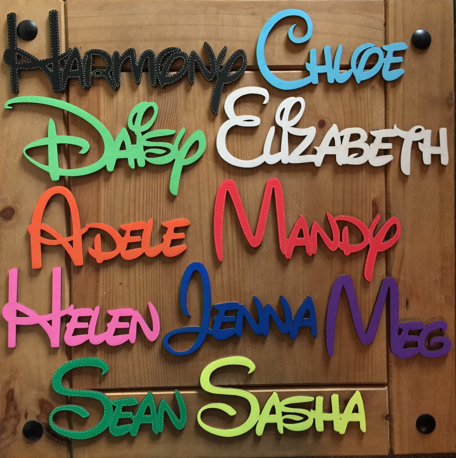 Disney wooden letters Personalised Disney names made to