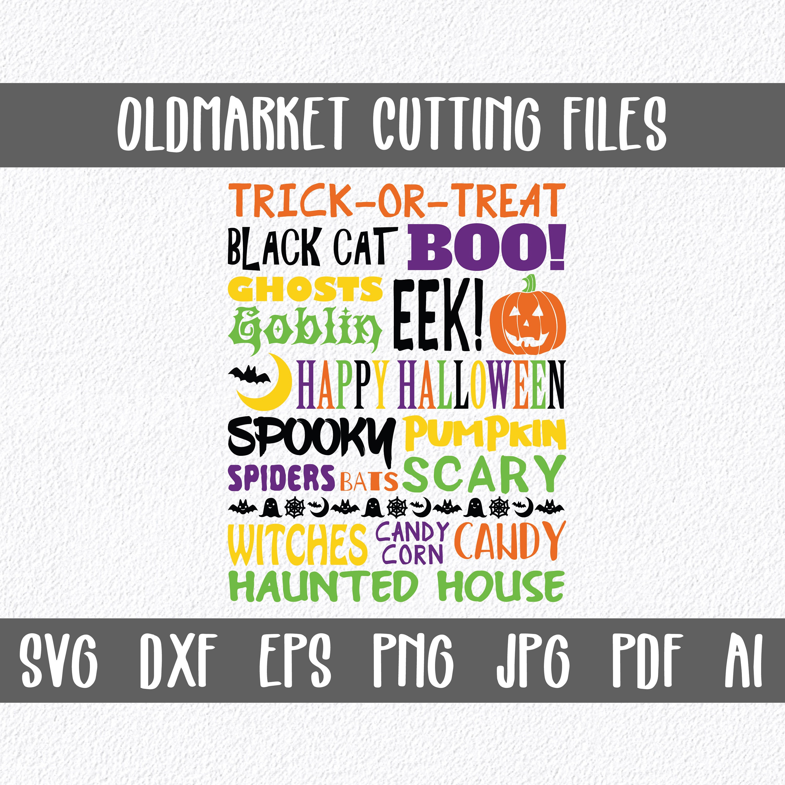 Download Halloween Subway Art SVG Cut file Halloween Clip Art