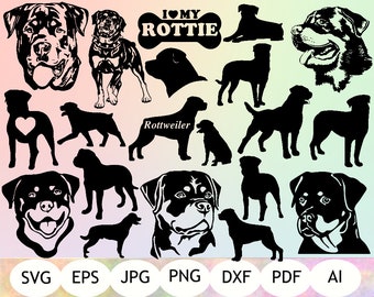 Download Rottweiler clipart | Etsy