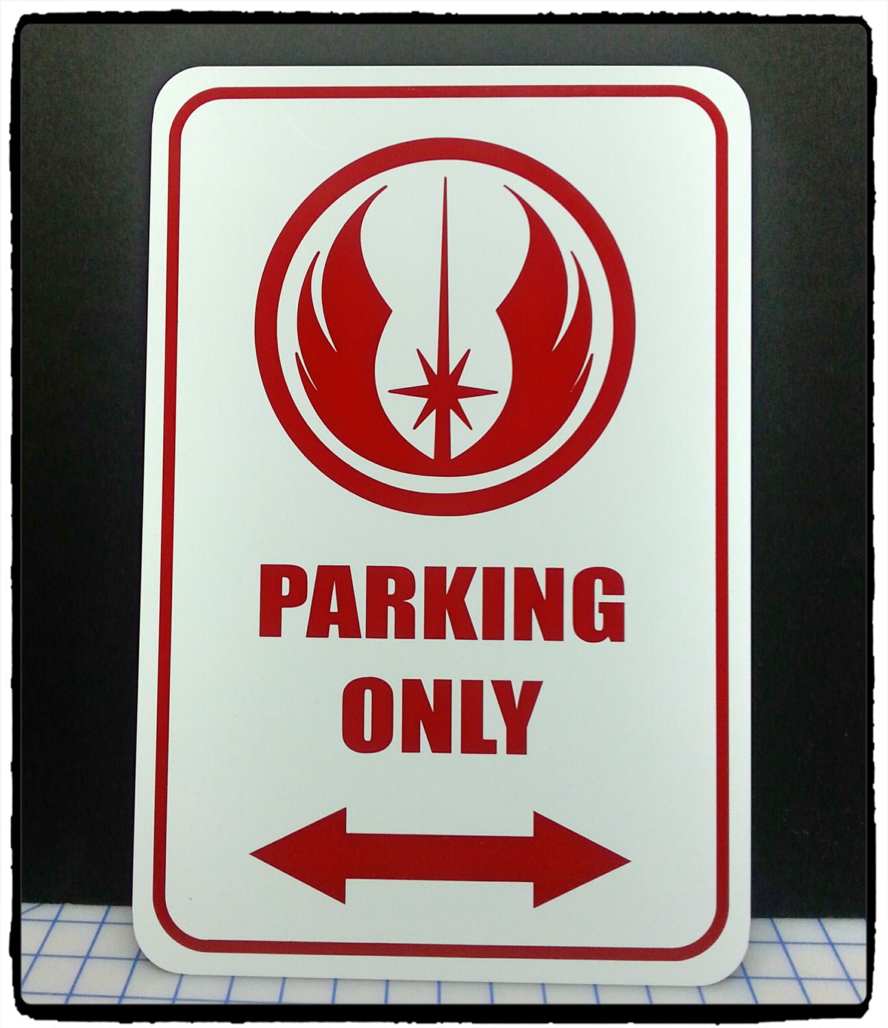 Star Wars Jedi Parking Only 12x18 Aluminum Sign