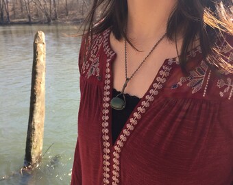 Green jade pendant