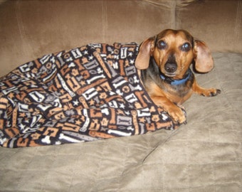 Burrow Bag Fleece Snuggly Dog Ferret Bed Dachshund