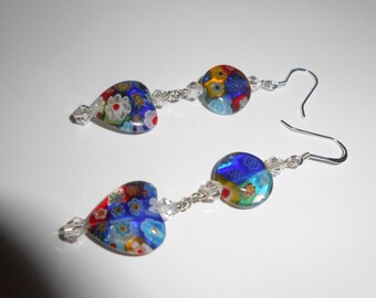 Milifiore Glass pierced earrings