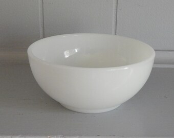 White Milk Glass Fire King Cereal Bowl