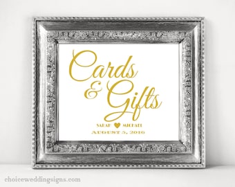 Cards And Gifts Sign For Your DIY Wedding SKU# CWS304_1111C