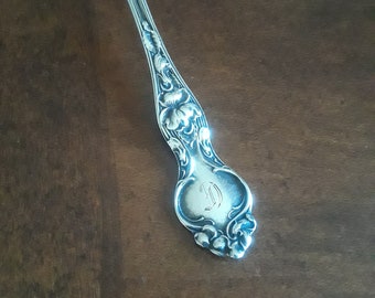 1904 Violet Sterling Silver Five O'Clock Teaspoon Mono D