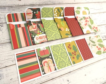 Mini Note Cards, Mini Note Card Set, 3x3 Cards, Christmas Cards, Mini Christmas Cards, Set of 6 Mini Note Cards and Envelopes, Holiday Berry