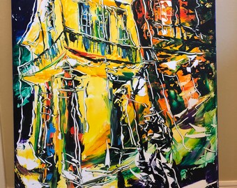 Original signed oil on canvas by New Orleans artist Vena