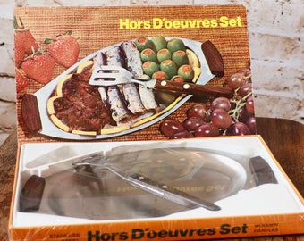 Retro Hors D'oeuvres Serving Set - Unopened
