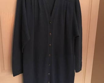 Vintage St. John Marie Gray Blue Knit Dress