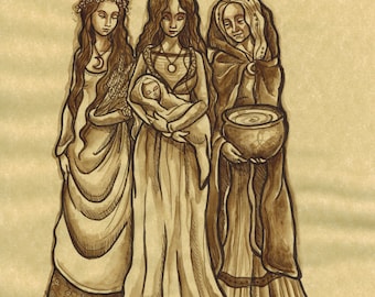 Maiden, Mother, Crone (Original ink)