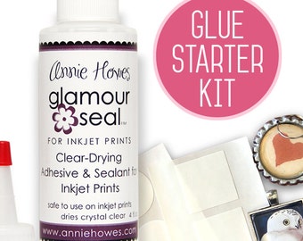 Glue Starter Kit for Inkjet Prints. Glamour Seal and Glamour Stickies. Works better and dries faster. Get Professional Results.