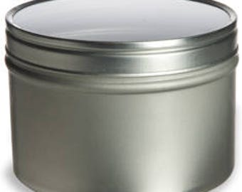 4 oz Clear Top Round Tins