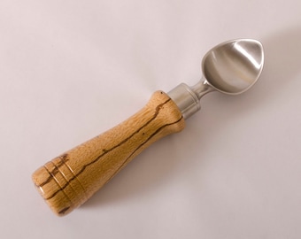 Ice Cream Scoop -Stainless Steel Ice Cream Scoop-Wood Handle Ice Cream Scoops -Handmade Ice Cream Scoop-Housewarming Gift- Kitchen Decor