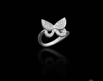 silver butterfly the ring