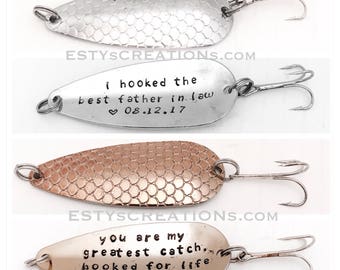 personalized fishing lure gift for him anniversary gift for your guy gift for a boyfriend gift for fiance gift for husband birthday gift