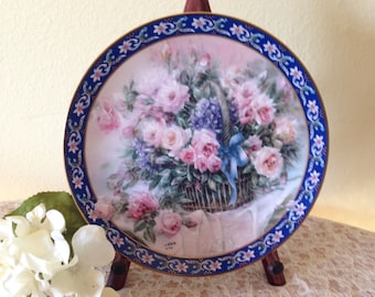 Lena Liu "Roses" Collectible Plate by Bradex