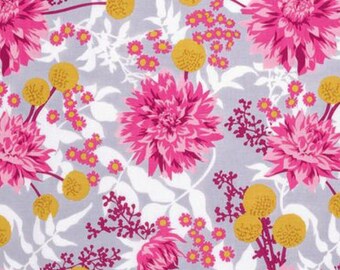 Joel Dewberry Fabric, Wander, Moon Garden, Rosetta, Floral, cotton quilting fabric - HALF YARD