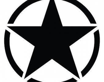 Army star decal | Etsy