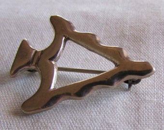 Sterling Silver Arrowhead Pin