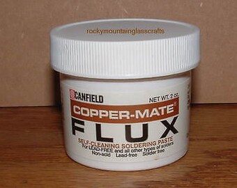 Copper-Mate Paste Flux Canfield Stained Glass Supplies Soldering 2 oz ORMD