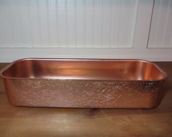 West Bend Copper Toned Aluminum Baking Pan, Liner, Planter,Storage, Kitchen