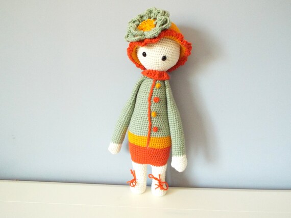 Crochet doll Amigurumi Lalylala doll Home decor Stuffed doll Kids Baby shower Girls Soft toys Handmade doll Gift ideas for children Floral