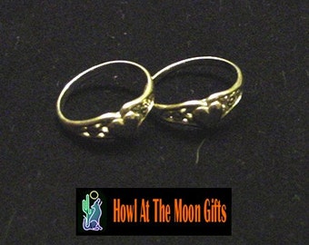 Ladies Sterling Silver Heart Sculptured Ring