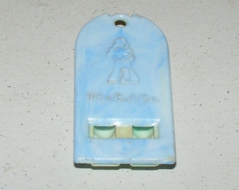 Vintage Cracker Jack Swirly Blue Whistle Prize Premium