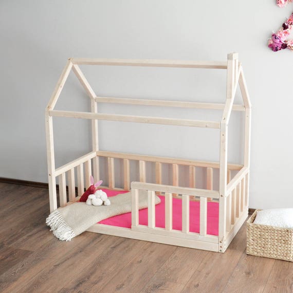  Toddler  Montessori bed  house  bed  frame  baby  bed  crib size