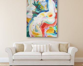 Erotic Art Original Art Oil Painting Extralarge Painting Original Painting Modern Painting Paintings Women Wall Art Contemporary Art