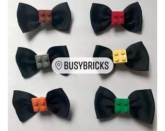 Lego Plate Hair Clips / Bow Ties