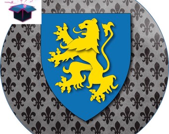 1 cabochon clear 25 mm medieval theme