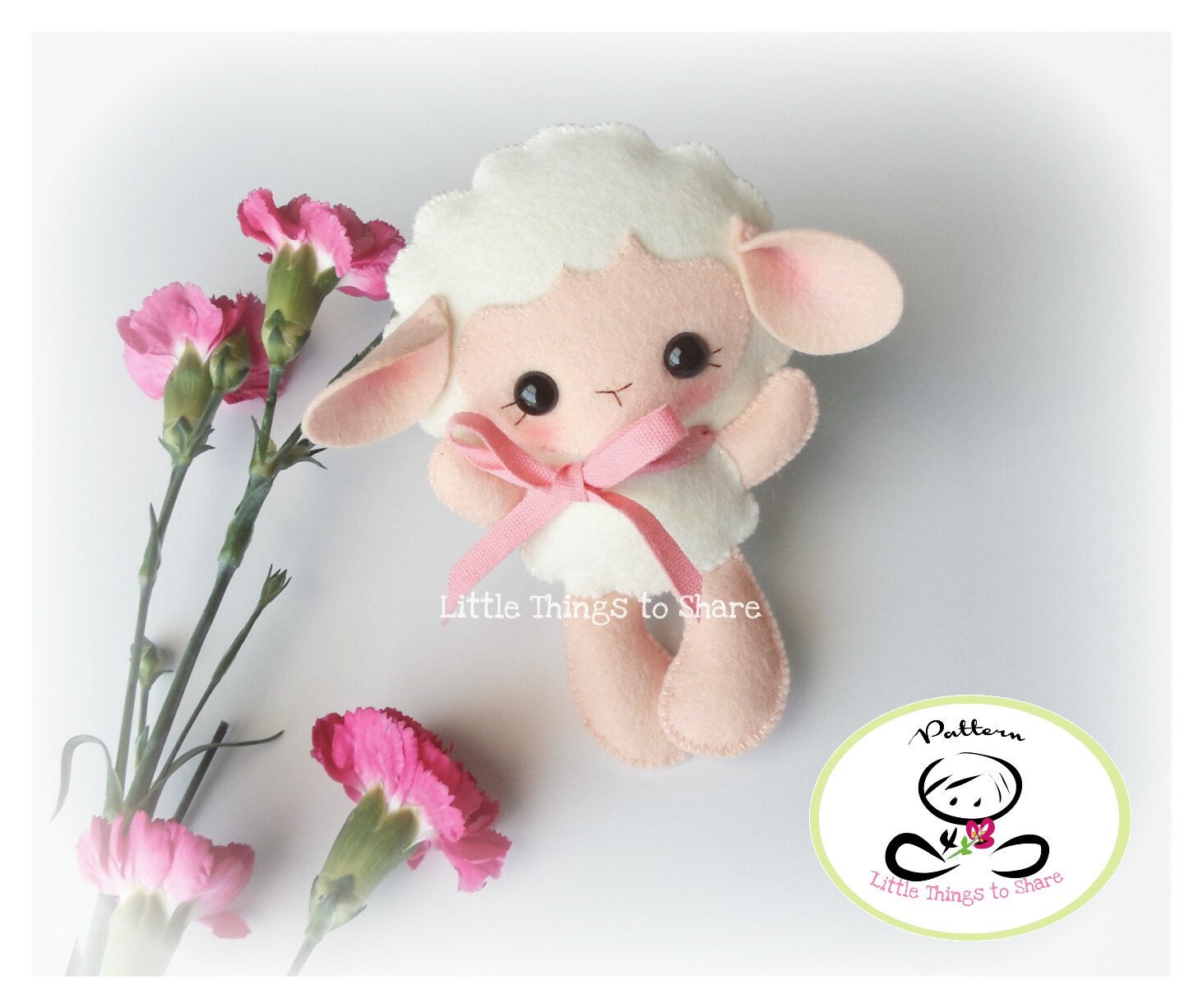 Baby Sheep-PDF pattern-Felt Lamb-DIY Project-Farm Animals ...