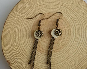 Earrings chain Hook Vintage Style