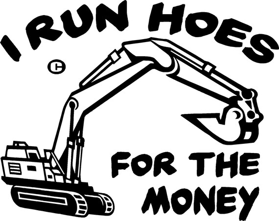 Backhoe heavy equipment operator vinyl decal sticker