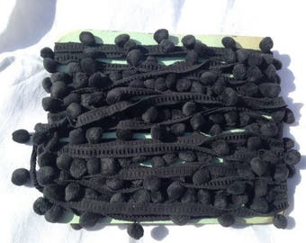 Vintage lace, tassels, trimmings, extra, black, antique
