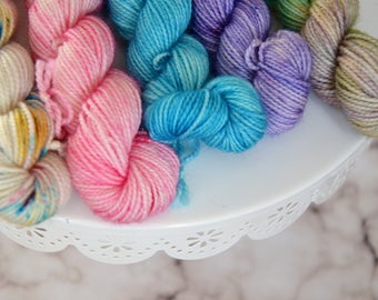 Unicorn Mini Skein Set on Soft Sock, Mini Skeins, Sock Yarn Mini Skeins