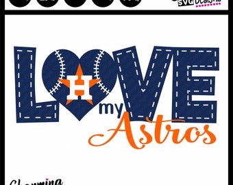 Love My Houston Astros Baseball SVG, Astros Baseball SVG Cut File, Houston Astros Baseball SVG,silhouette svg cut files,cricut svg cut files