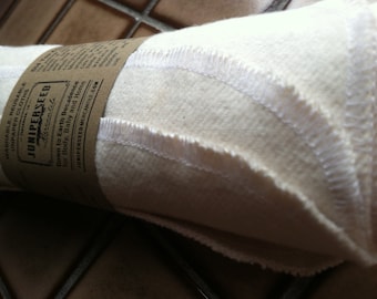 Flannel UnPaper Towels - 8" x 10" - You Pick Quantity - Napkins and Hankies with USA Unbleached Organic Cotton